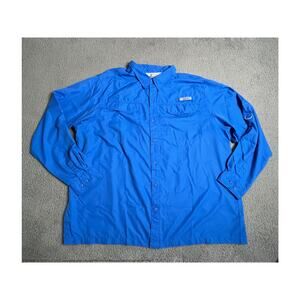 Habit Button Up Shirt 3XL Performance Fishing Long Sleeve Vented Sport Hike XXXL